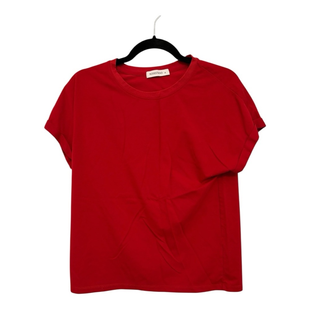 Rosestand Red Boxy Short-Sleeve Tee Crew Neck Casual Stitch Fix Medium
